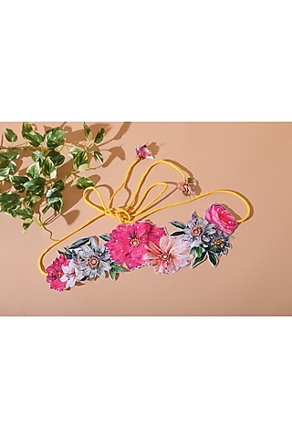 Multi-Colored Handcrafted Belt by Nikasha