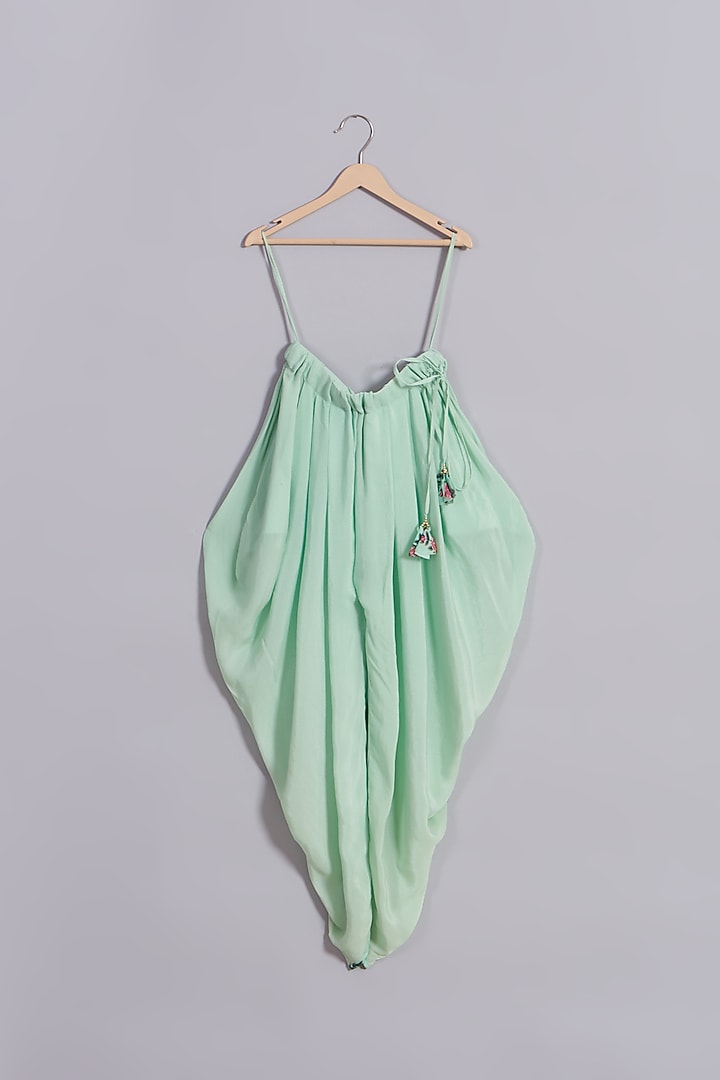 Pista Green Floral Printed Kurta Set For Girls by Nikasha Kidswear at Pernia's Pop Up Shop