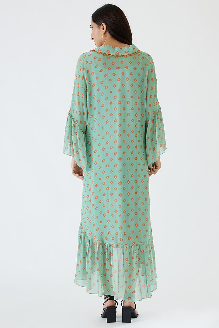 Jade Bandhani Printed Summer Dress by Nikasha at Pernia's Pop Up Shop