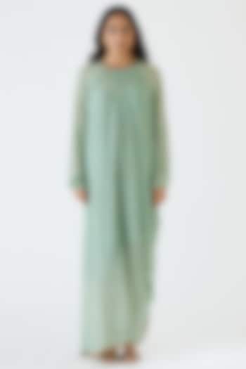 Jade Bandhani Printed Maxi Dress by Nikasha