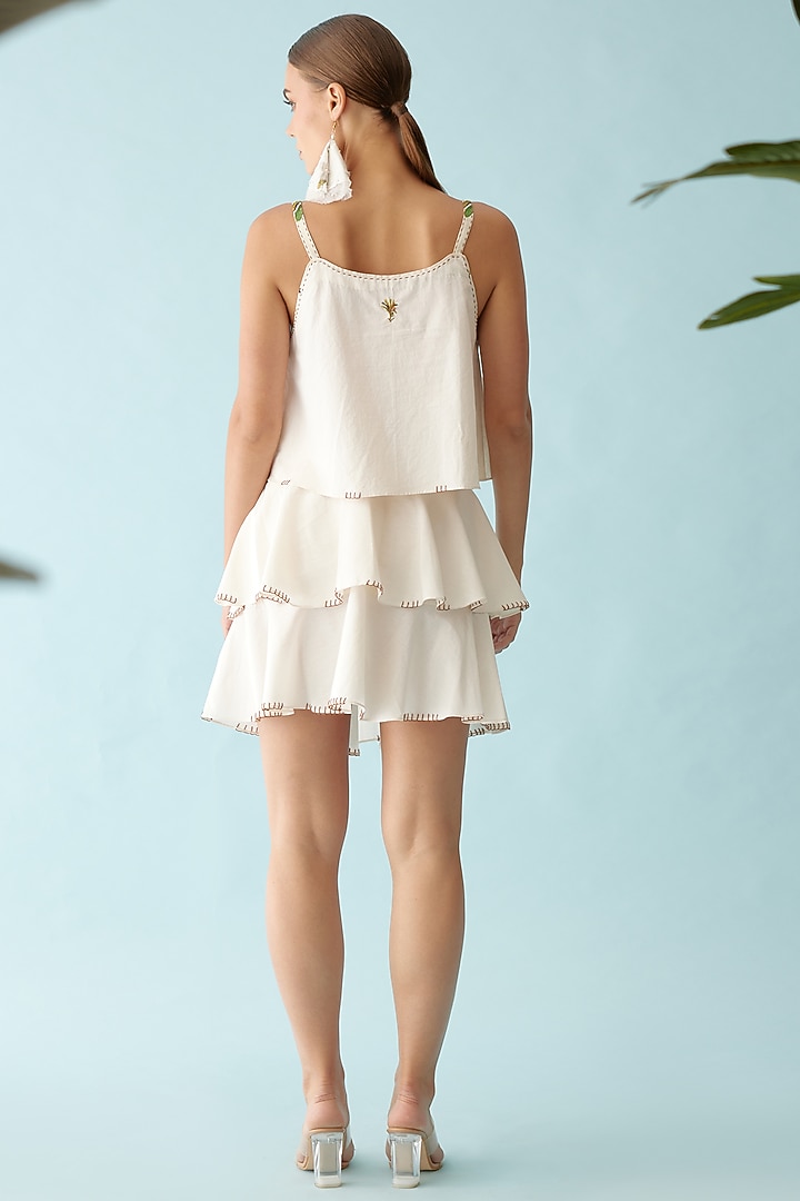Cream Cotton Cami Top by Nikasha at Pernia's Pop Up Shop