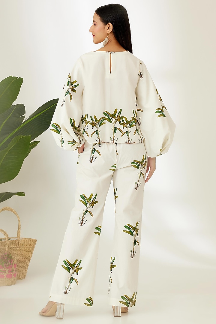 Off-White Printed Pants by Nikasha at Pernia's Pop Up Shop