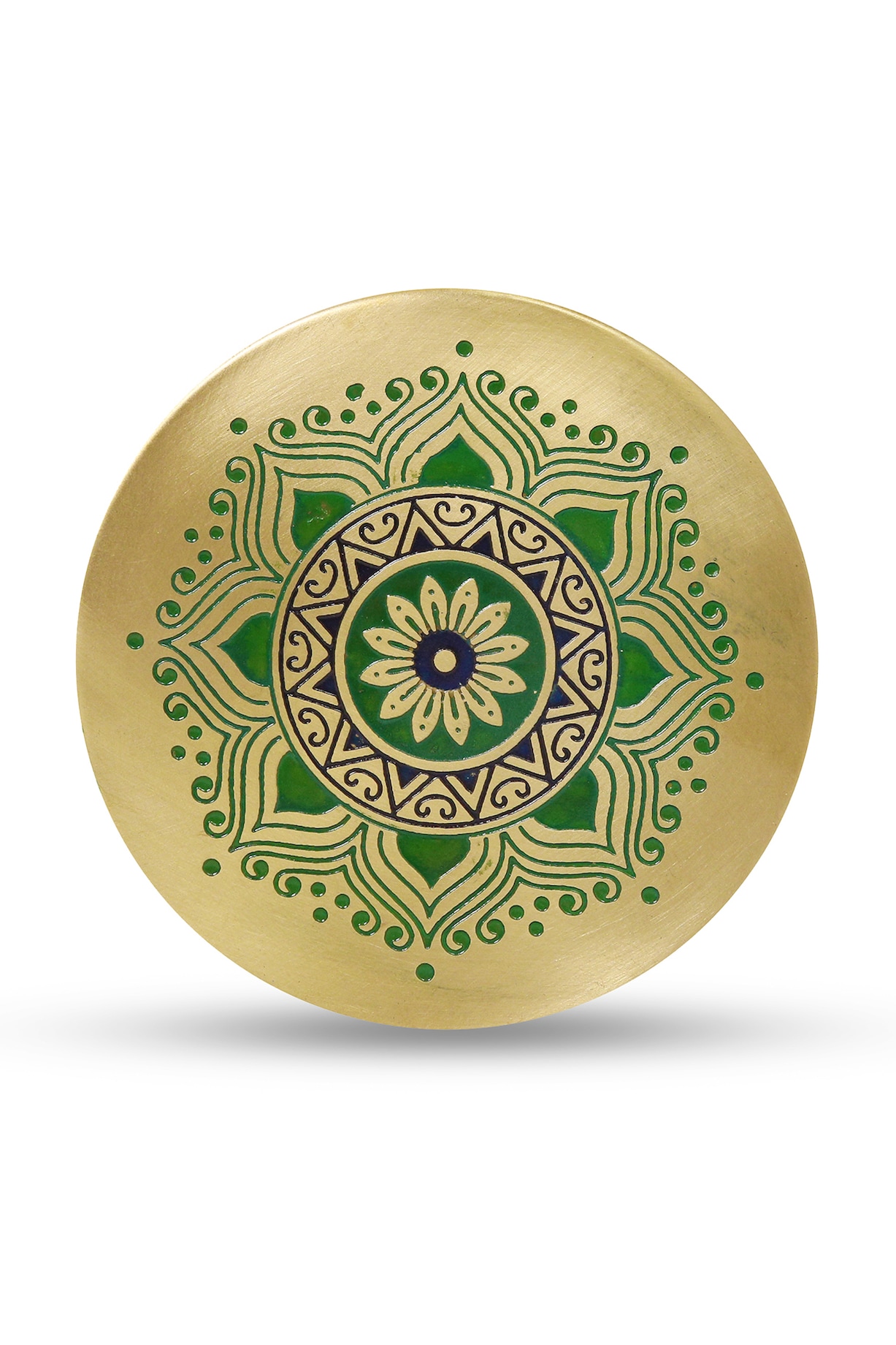 Gold Utsav Brass Coasters (Set of 2) Design by Nakshikathaa at Pernia's Pop  Up Shop 2024