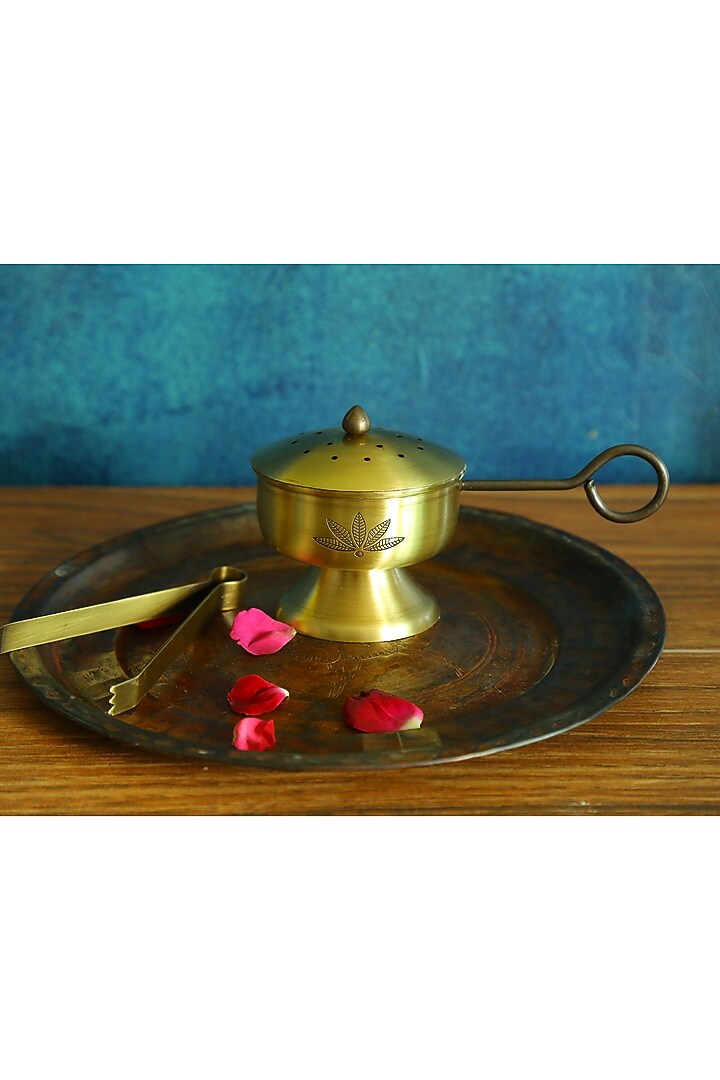 Antique Gold Nakshikathaa Fumer by Nakshikathaa at Pernia's Pop Up Shop