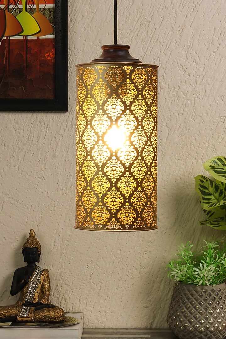 Gandhar Ambient Hanging Lamp by Nakshikathaa at Pernia's Pop Up Shop