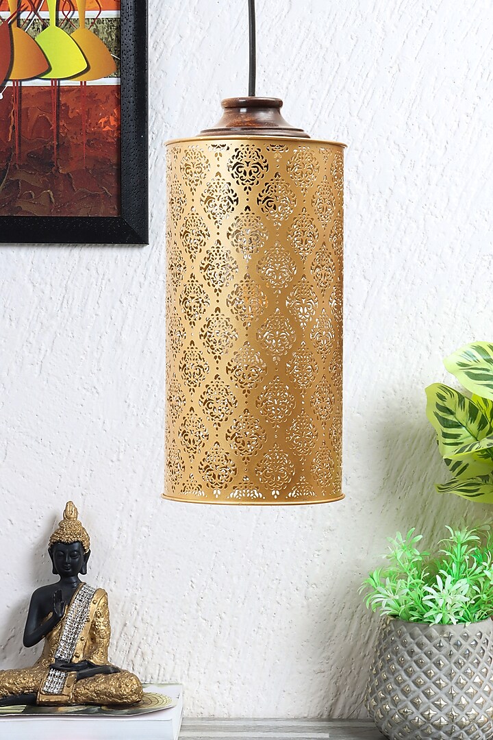 Gandhar Ambient Hanging Lamp by Nakshikathaa at Pernia's Pop Up Shop