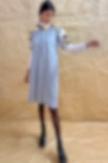 Grey Lycra Tunic by Nida Mahmood at Pernia's Pop Up Shop