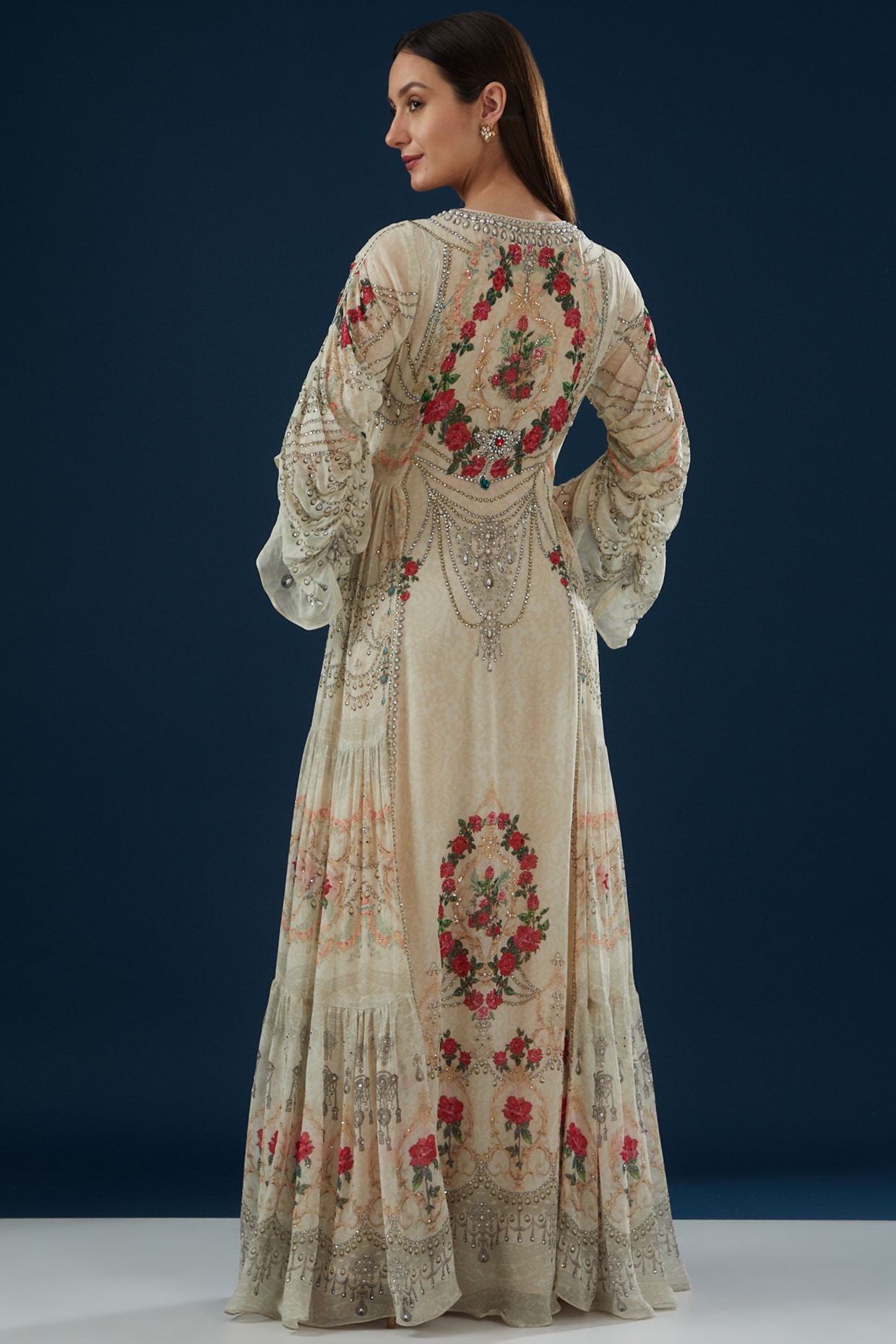 Embroidered shop kaftan dress