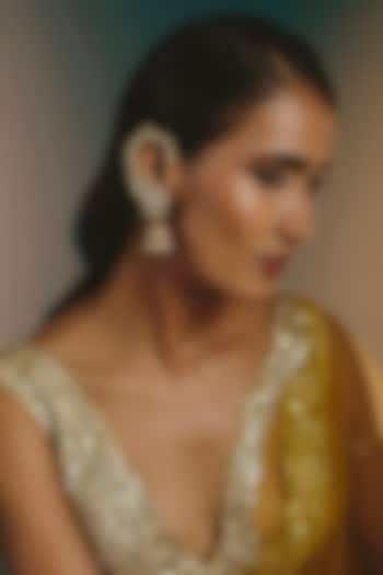 Micro Gold Finish Kundan Polki Earcuffs by Namasya at Pernia's Pop Up Shop