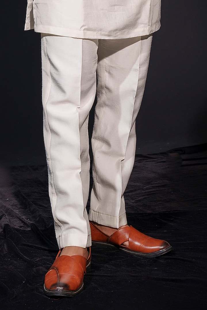 Deep Maroon Velvet Zardosi Embroidered Waistcoat Set by Niloufer by Aasif Ally Men at Pernia's Pop Up Shop