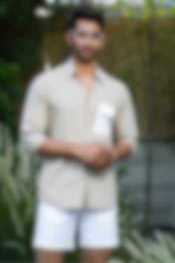 Brown Cotton Shirt by Niloufer by Aasif Ally at Pernia's Pop Up Shop