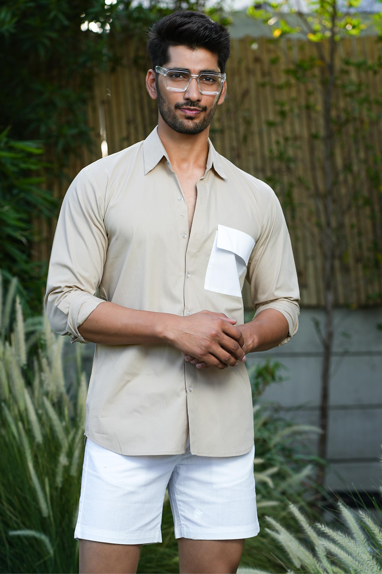 Brown Cotton Shirt by Niloufer by Aasif Ally at Pernia's Pop Up Shop