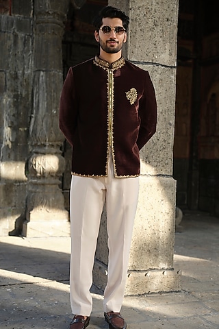 Buy Beige Jodhpuri For Engagement for men Online from Indian Designers 2026