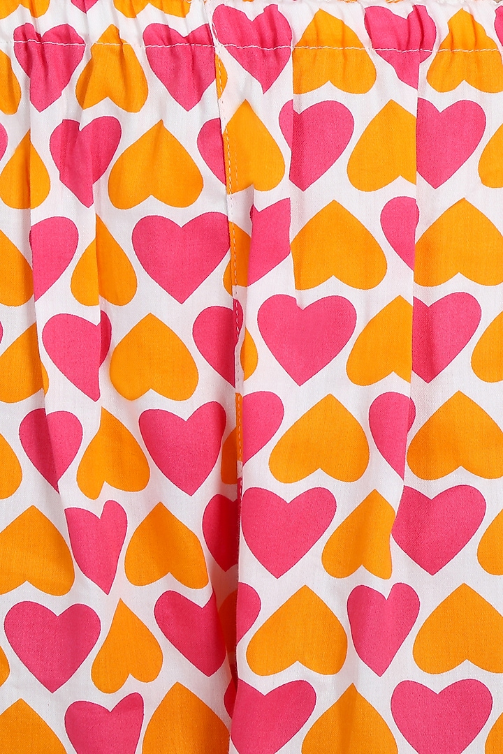 Pink Printed Night Suit For Girls by Nigh Nigh label at Pernia's Pop Up Shop