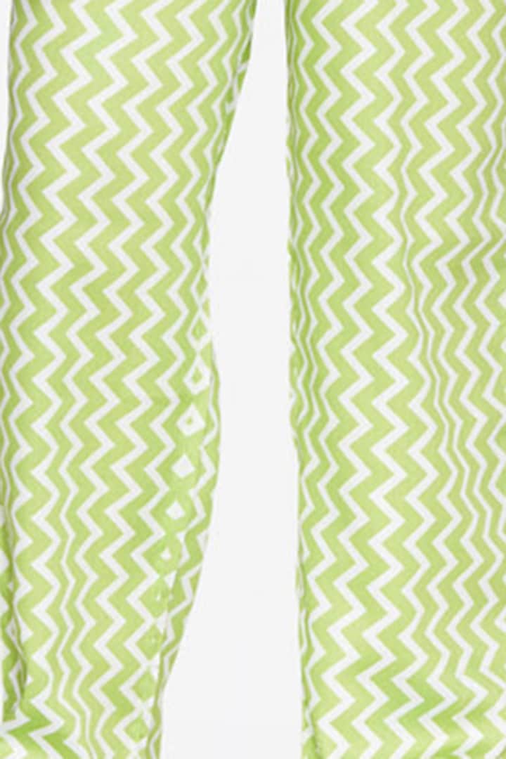Green Printed Night Suit For Boys by Nigh Nigh label at Pernia's Pop Up Shop