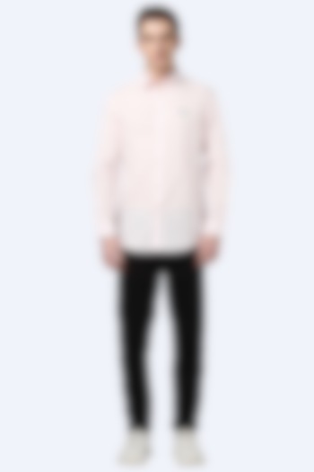 Pink Embroidered Summer Shirt by NOONOO at Pernia's Pop Up Shop