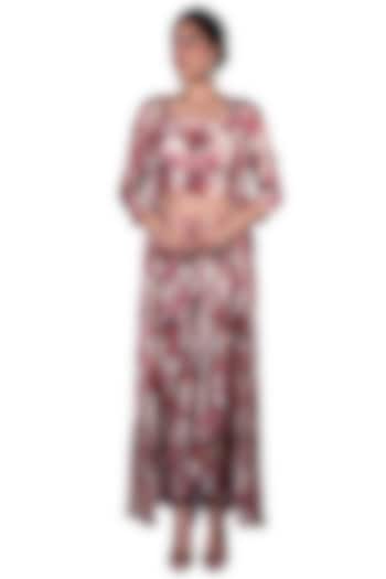 Multi Colored Printed Dhoti Pant Set by Nautanky By Nilesh Parashar at Pernia's Pop Up Shop