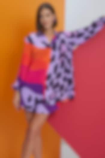 Lavender Natural Crepe Co-Ord Set by Nautanky By Nilesh Parashar at Pernia's Pop Up Shop