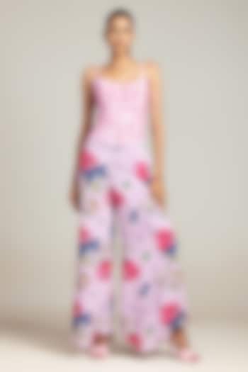 Lilac Natural Crepe Co-Ord Set by Nautanky By Nilesh Parashar at Pernia's Pop Up Shop