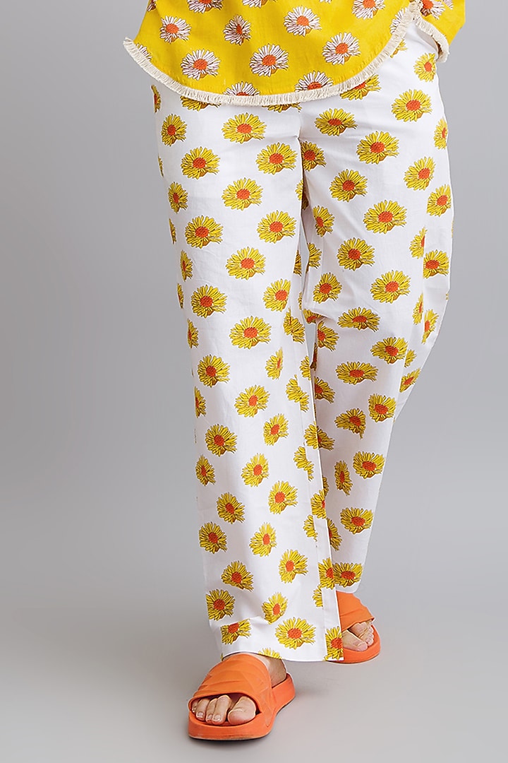Yellow Fine Cotton Pant Set by Nautanky By Nilesh Parashar Men at Pernia's Pop Up Shop