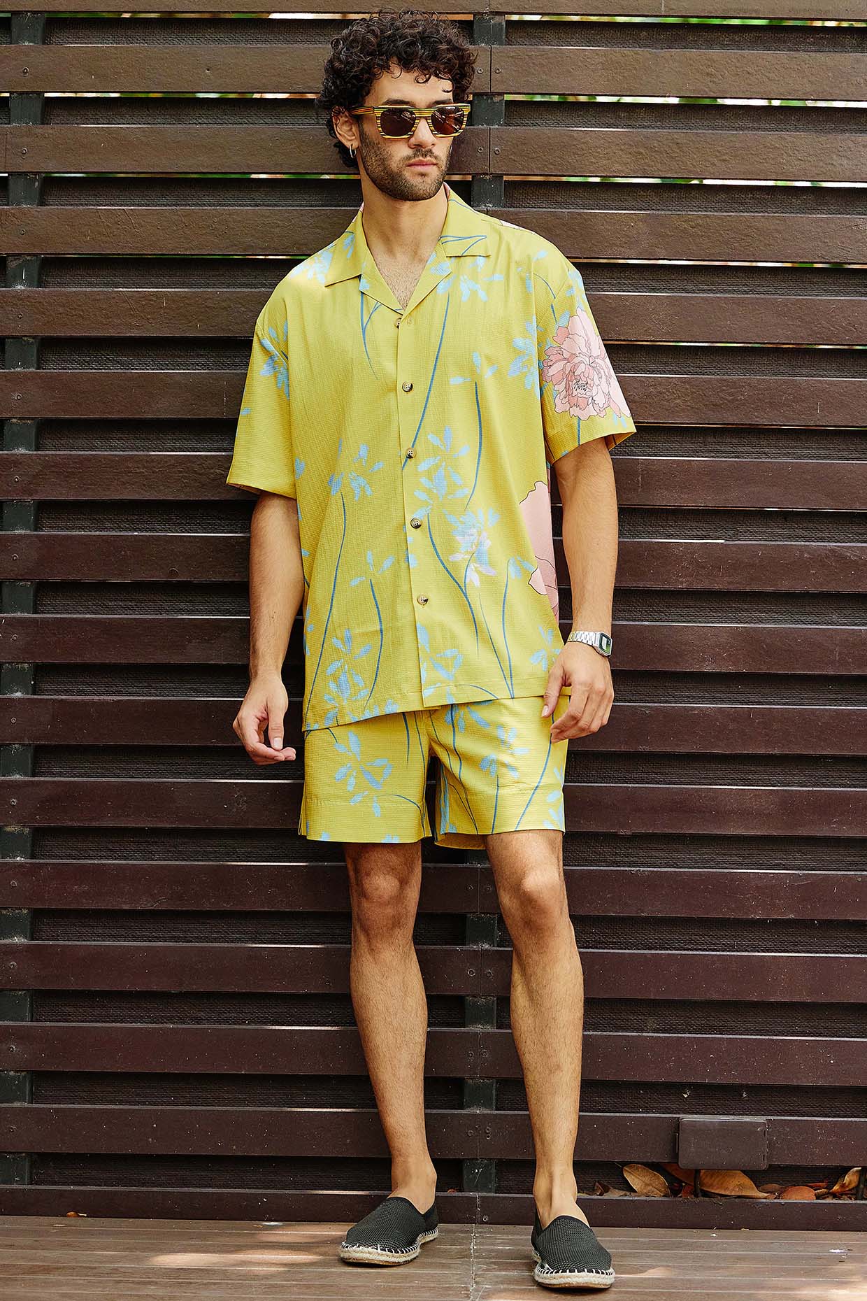 Mens floral jumpsuit sales