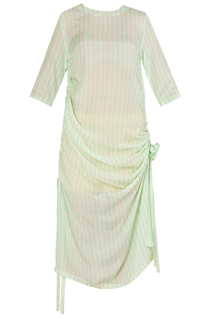 Cotton Silk Pull Up Dress by Nautanky By Nilesh Parashar
