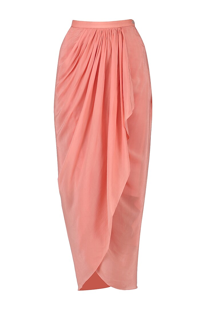 Duck egg embroidered jacket with millenium pink ruffle skirt available only at Pernia's Pop Up Shop.