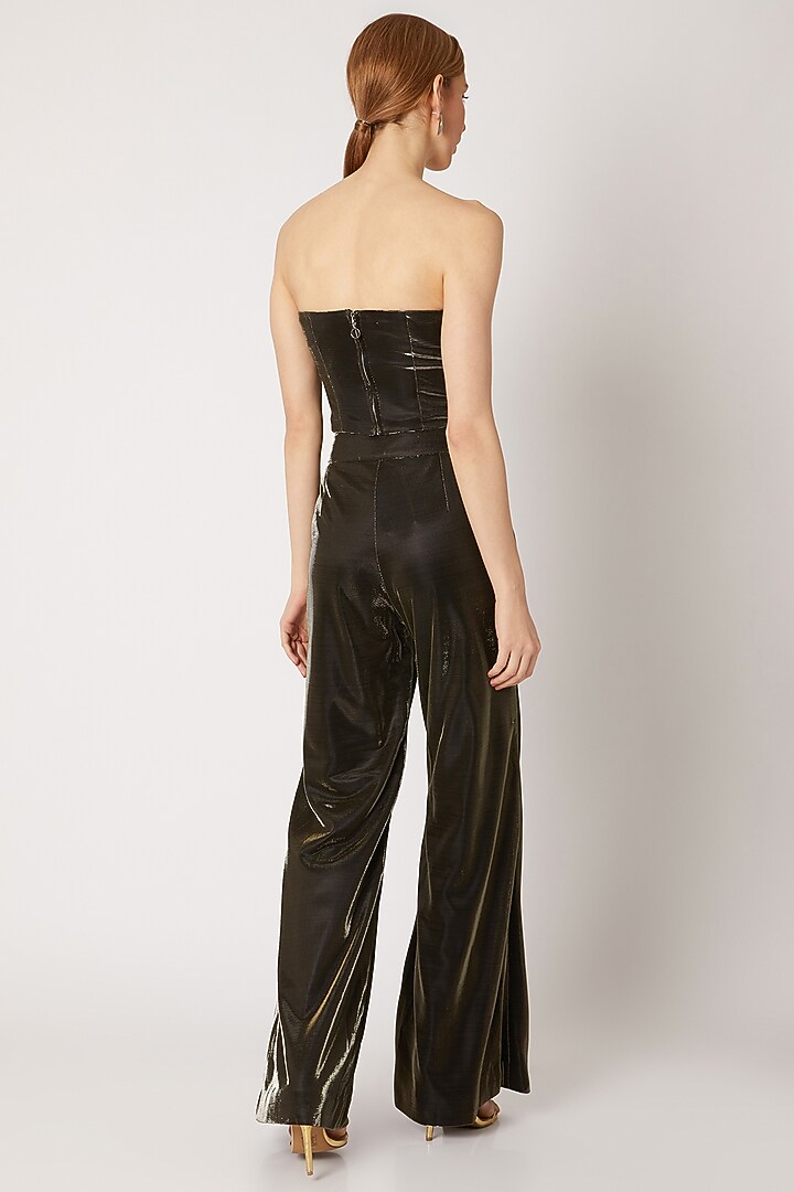 Gold & Black Corset Bustier by Nori at Pernia's Pop Up Shop