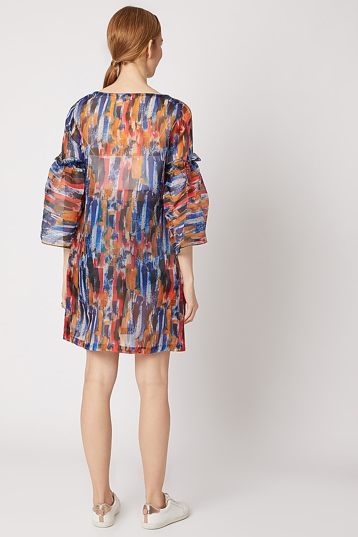 Cobalt Blue Hand Painted & Printed Summer Dress by Nori at Pernia's Pop Up Shop