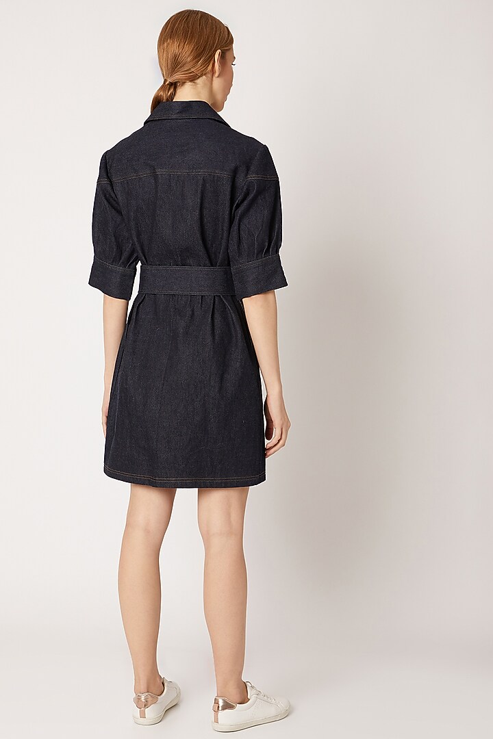 Cobalt Blue Summer Dress With Belt by Nori at Pernia's Pop Up Shop