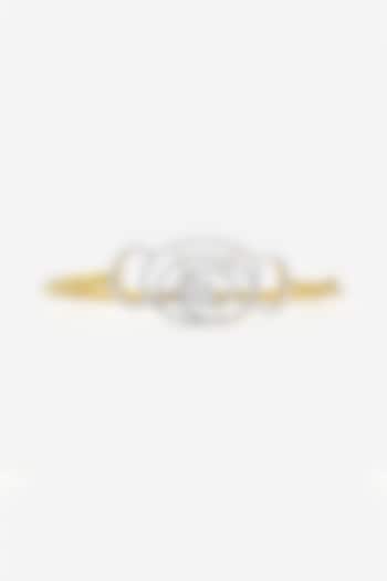 18kt Yellow Gold Finish Round & Pie-Cut Diamond Bracelet by Nornament at Pernia's Pop Up Shop