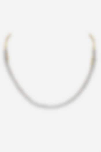 14kt Yellow Gold Finish Diamond Chain Necklace by Nornament at Pernia's Pop Up Shop