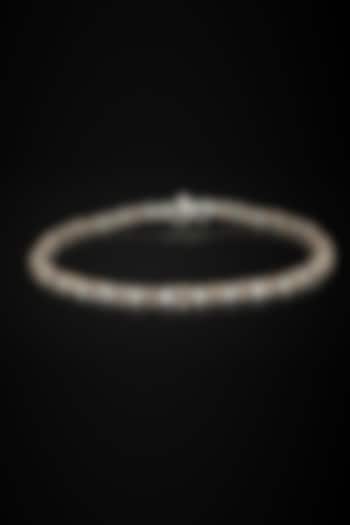 18kt White Rhodium Finish Pink Diamond Tennis Bracelet by Nornament at Pernia's Pop Up Shop