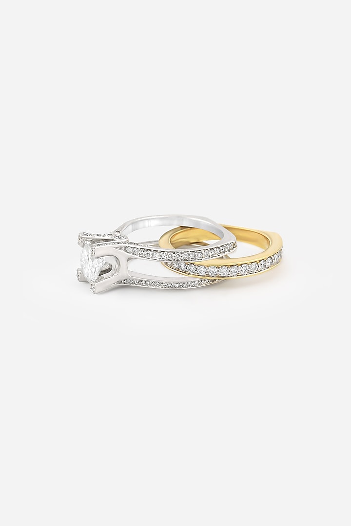 18kt Yellow Gold Finish Round-Shaped Diamond Ring by Nornament at Pernia's Pop Up Shop