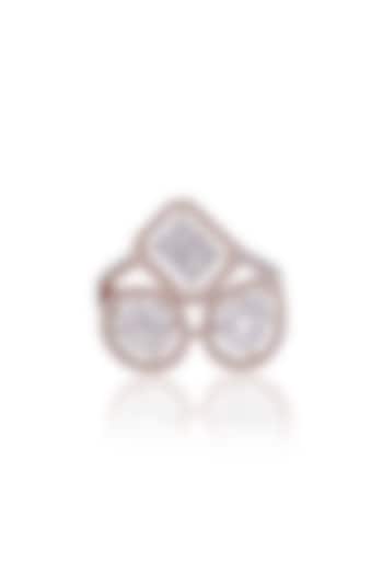 Rose Gold Plated Diamond Ring by Notandas Jewellers at Pernia's Pop Up Shop