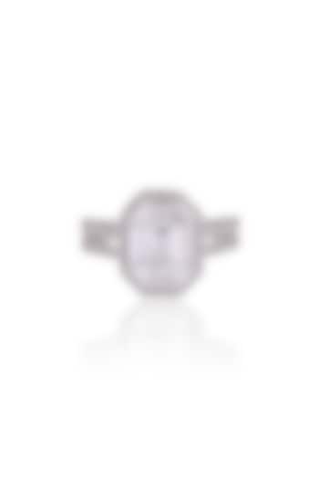 White Plated Diamond Ring by Notandas Jewellers