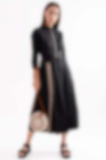 Black Summer Shirt Dress by Notebook at Pernia's Pop Up Shop