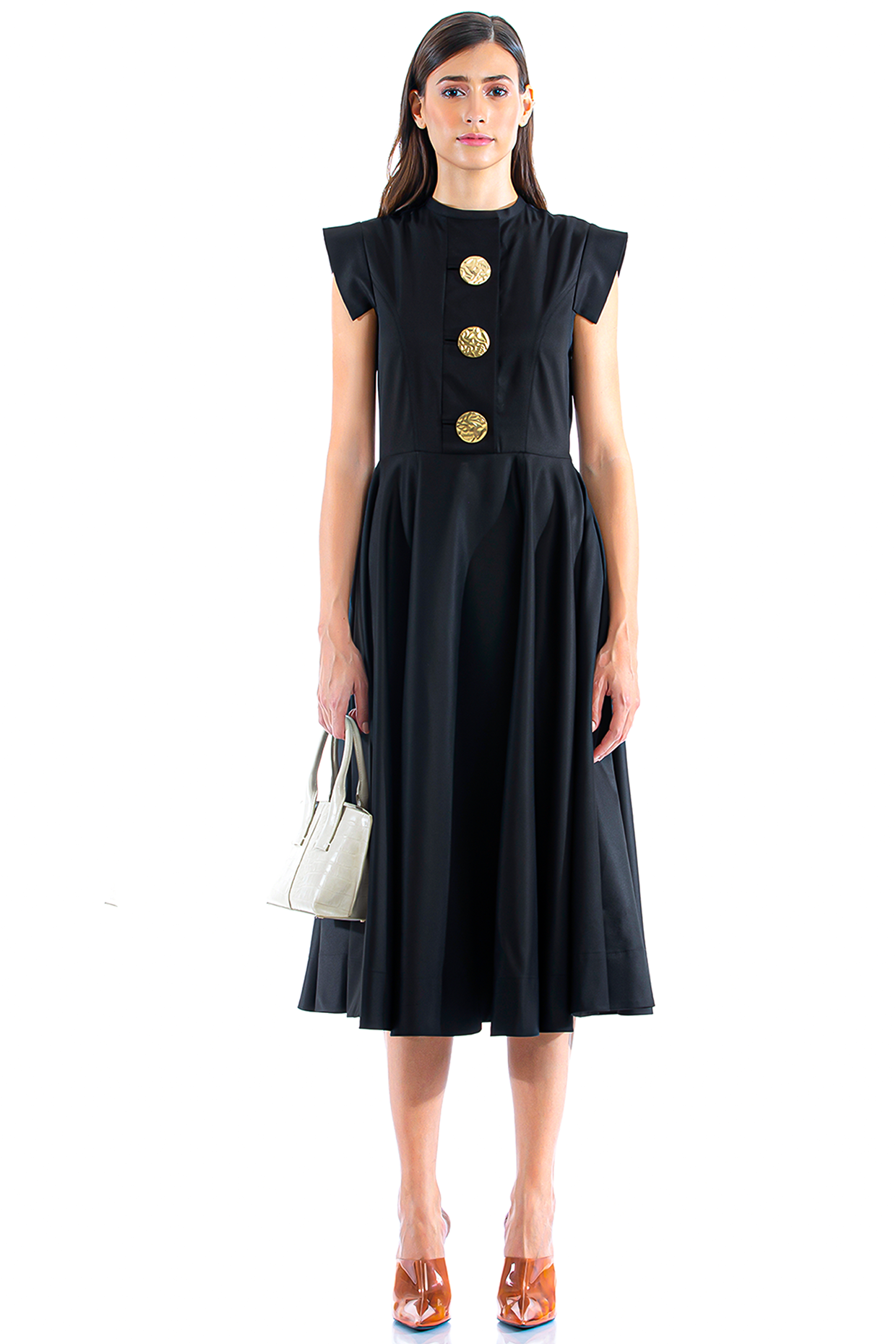 Black Terry Rayon Summer Dress by Notebook at Pernia's Pop Up Shop