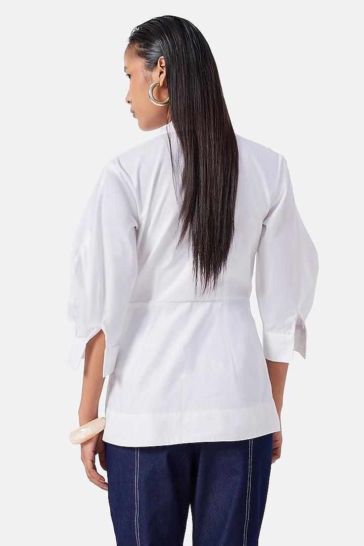 White Cotton Shirt by Notebook at Pernia's Pop Up Shop