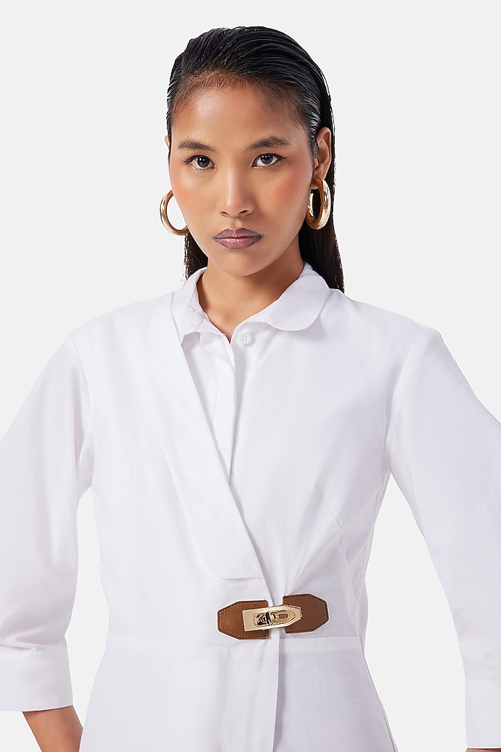 White Cotton Shirt by Notebook at Pernia's Pop Up Shop