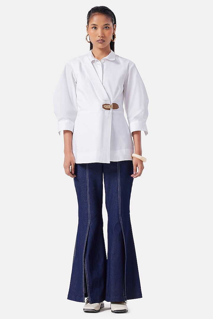 White Cotton Shirt by Notebook at Pernia's Pop Up Shop