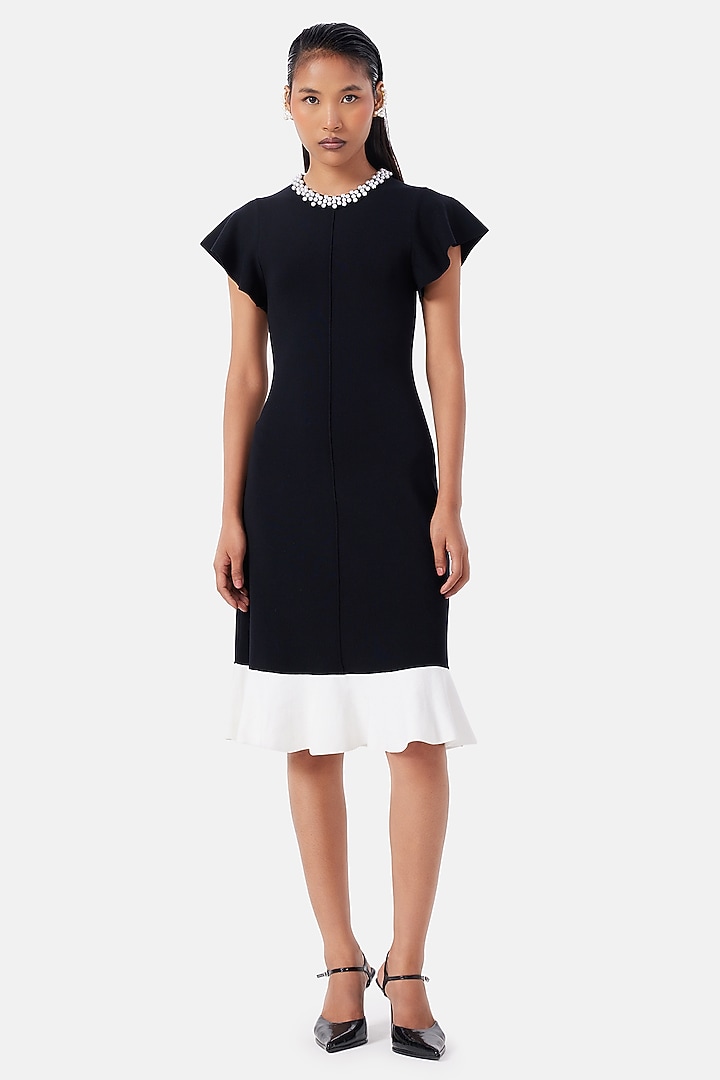 Black Polyester Summer Dress by Notebook at Pernia's Pop Up Shop