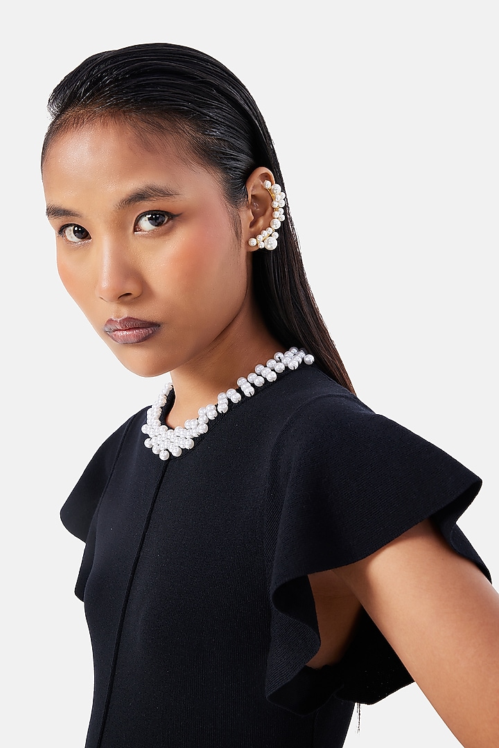 Black Polyester Summer Dress by Notebook at Pernia's Pop Up Shop
