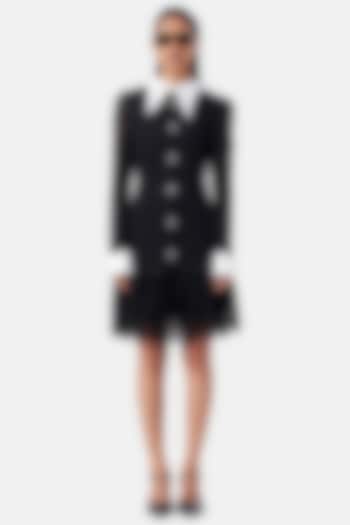 Black Polyester Vacation Shirt Dress by Notebook at Pernia's Pop Up Shop