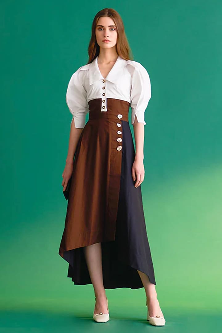 Multi-Colored Polyester Summer Dress by Notebook at Pernia's Pop Up Shop