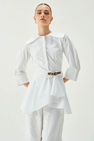  White Cotton Shirt  by Notebook