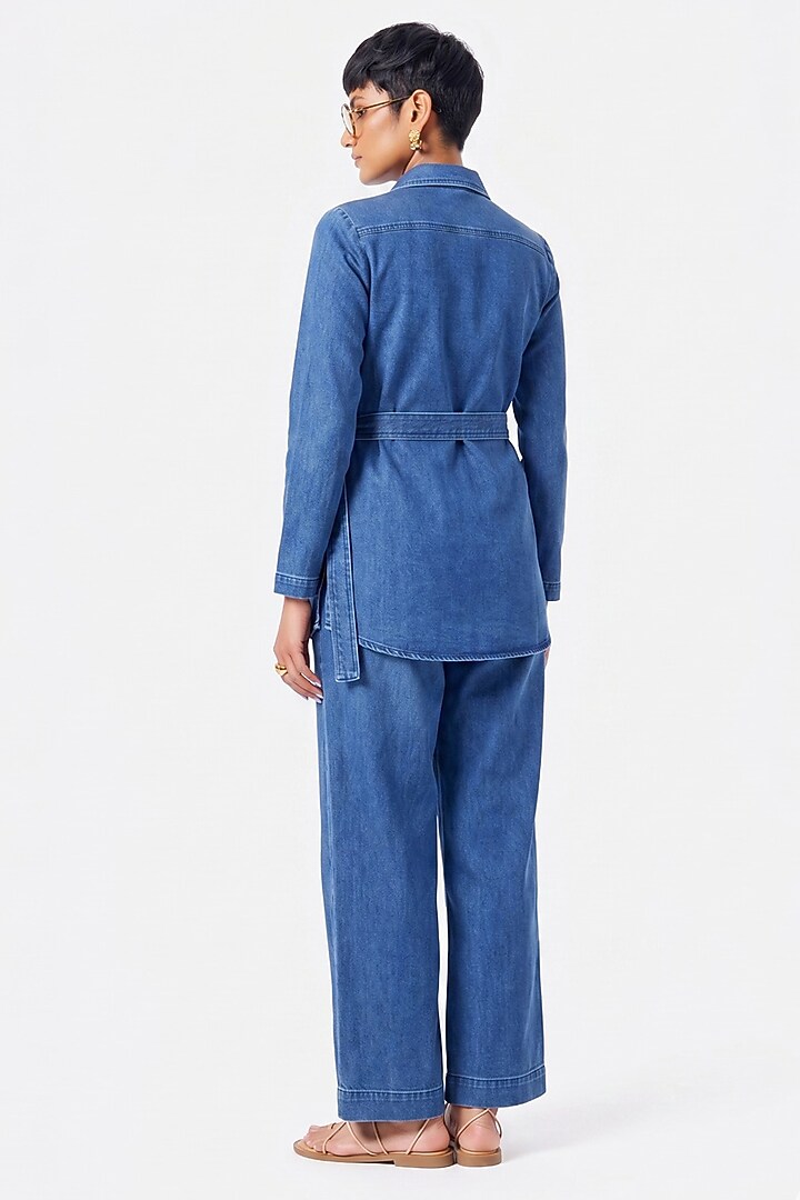Blue Cotton Co-Ord Set by Notebook at Pernia's Pop Up Shop