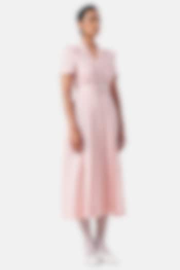Soft Pink Cotton Summer Shirt Dress by Notebook at Pernia's Pop Up Shop