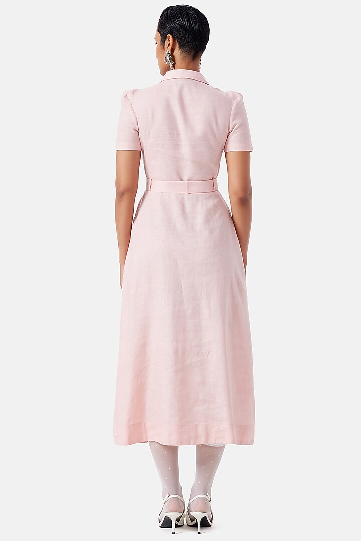 Soft Pink Cotton Summer Shirt Dress by Notebook at Pernia's Pop Up Shop