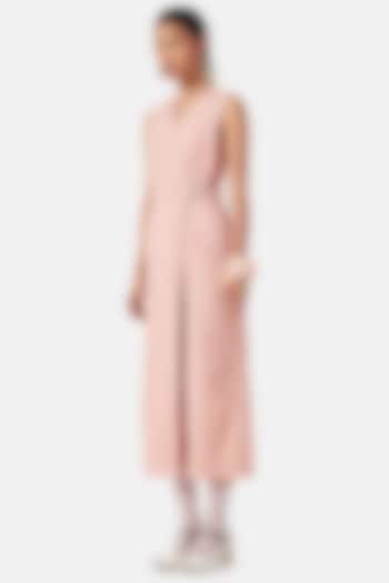 Pink Cotton Jumpsuit by Notebook at Pernia's Pop Up Shop